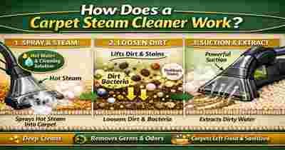 How Does A Carpet Steam Cleaner Work