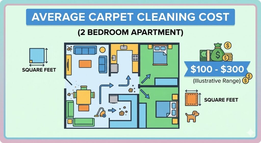 How Much Does Carpet Cleaning Cost for 2 Bedroom Apartment