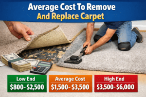 Average Cost To Remove And Replace Carpet