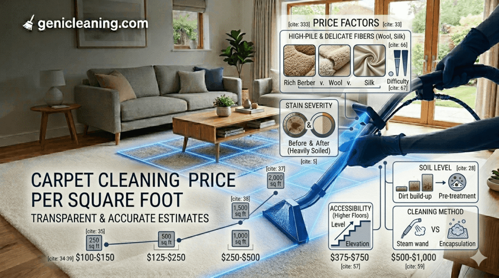 Carpet cleaning price per square foot